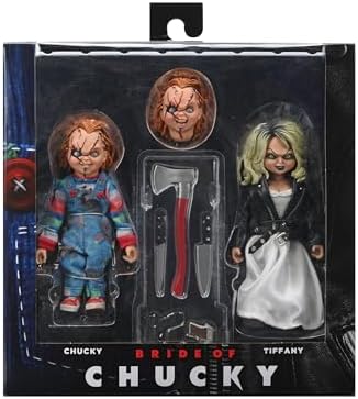 NECA Official Bride of Chucky 8-Inch Chucky and Tiffany Dress-Up